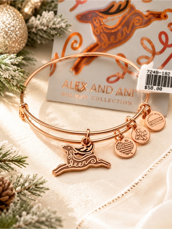 Alex and Ani Jewelry - 🎄 Alex and Ani “Oh Deer” Holiday Collection Expandable Bracelet